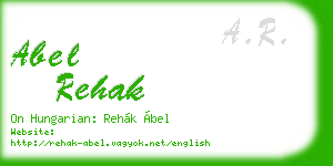 abel rehak business card